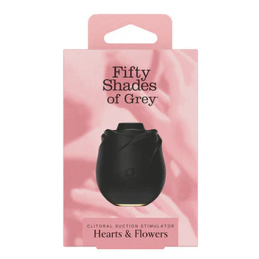 Fifty Shades of Grey Black Rose Silicone Clitoral Suction Stimulator 2.0