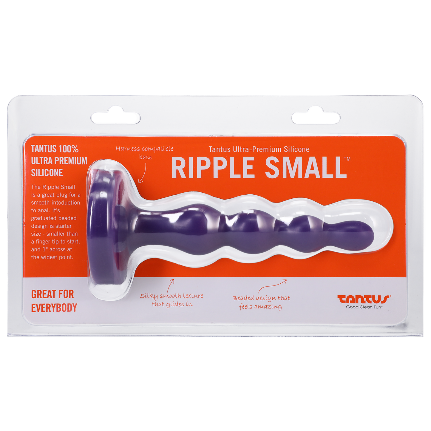 Tantus Ripple Small Amethyst Firm