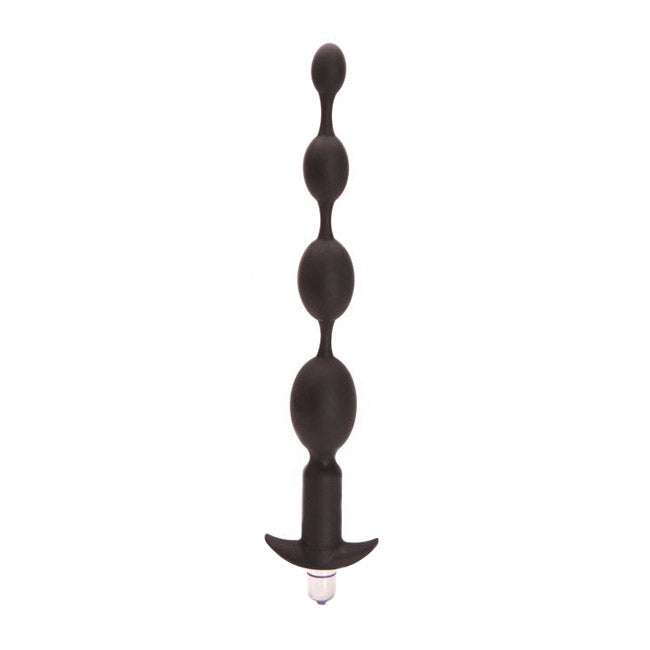 Tantus Silicone Black Progressive Anal Beads Vibrator