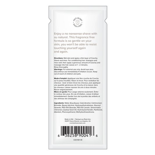 Shave Cream Au Natural 0.5 fl oz | 15mL - FOIL