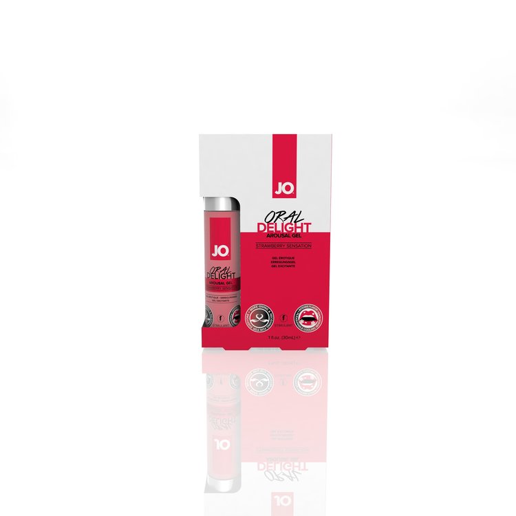 JO Oral Delight - Strawberry - Stimulant 1 floz / 30 mL