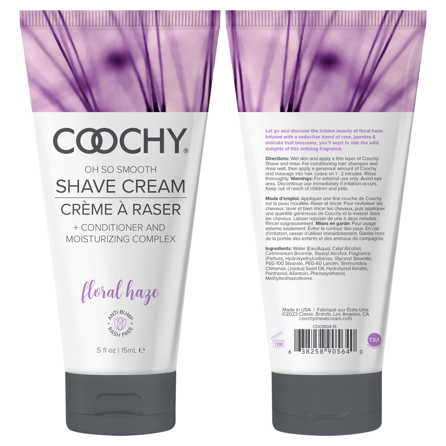 Coochy Shave Cream - FLORAL HAZE tube 0.5oz / 15ml