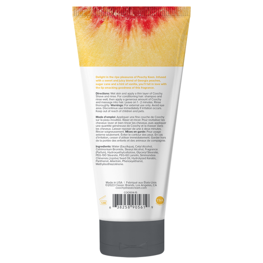 Coochy Shave Cream - PEACHY KEEN tube 0.5 fl oz  |  15mL
