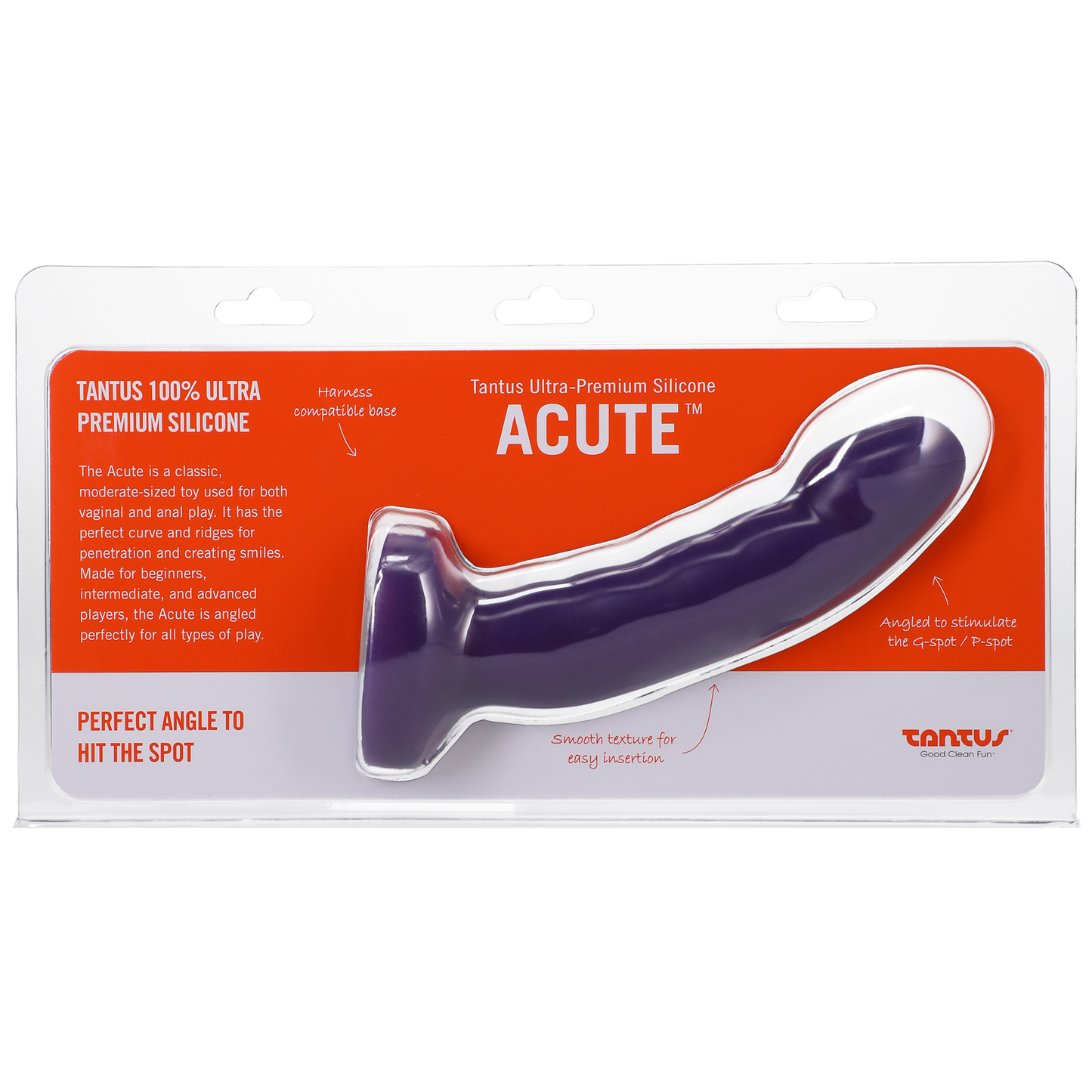 Tantus Acute Amethyst Medium