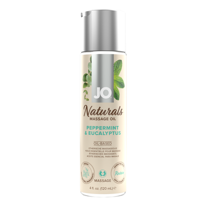 JO Naturals - Peppermint & Eucalyptus - Massage 4 floz / 120 mL
