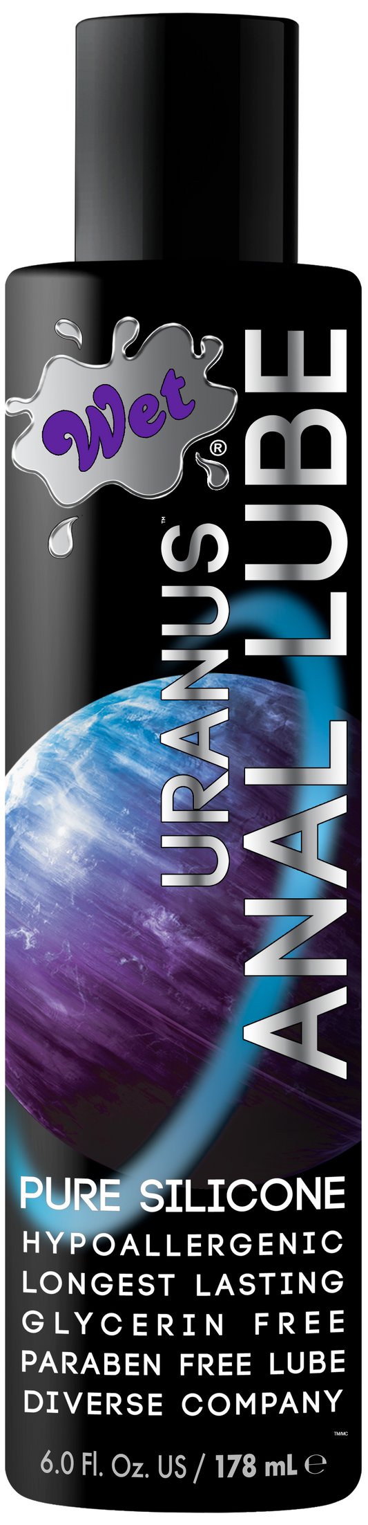 Wet Uranus Silicone Based Anal Sex Lube 6 Ounce