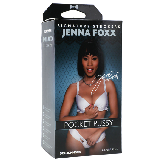 Doc Johnson Signature Strokers - Jenna Foxx - ULTRASKYN Pocket Pussy - Chocolate