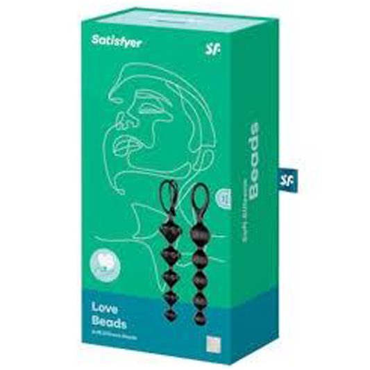 Satisfyer Love Beads (set of 2)(Black) - black