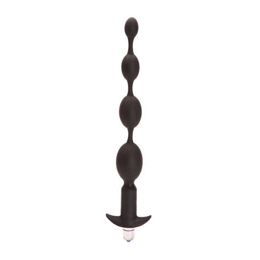 Tantus Silicone Black Progressive Anal Beads Vibrator