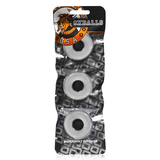 Oxballs RINGER, 3-pack of DO-NUT-1 - CLEAR